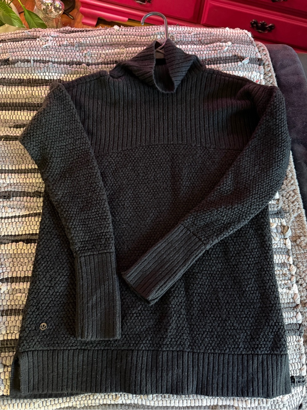 lululemon athletica dark grey Knit Turtleneck Sweater